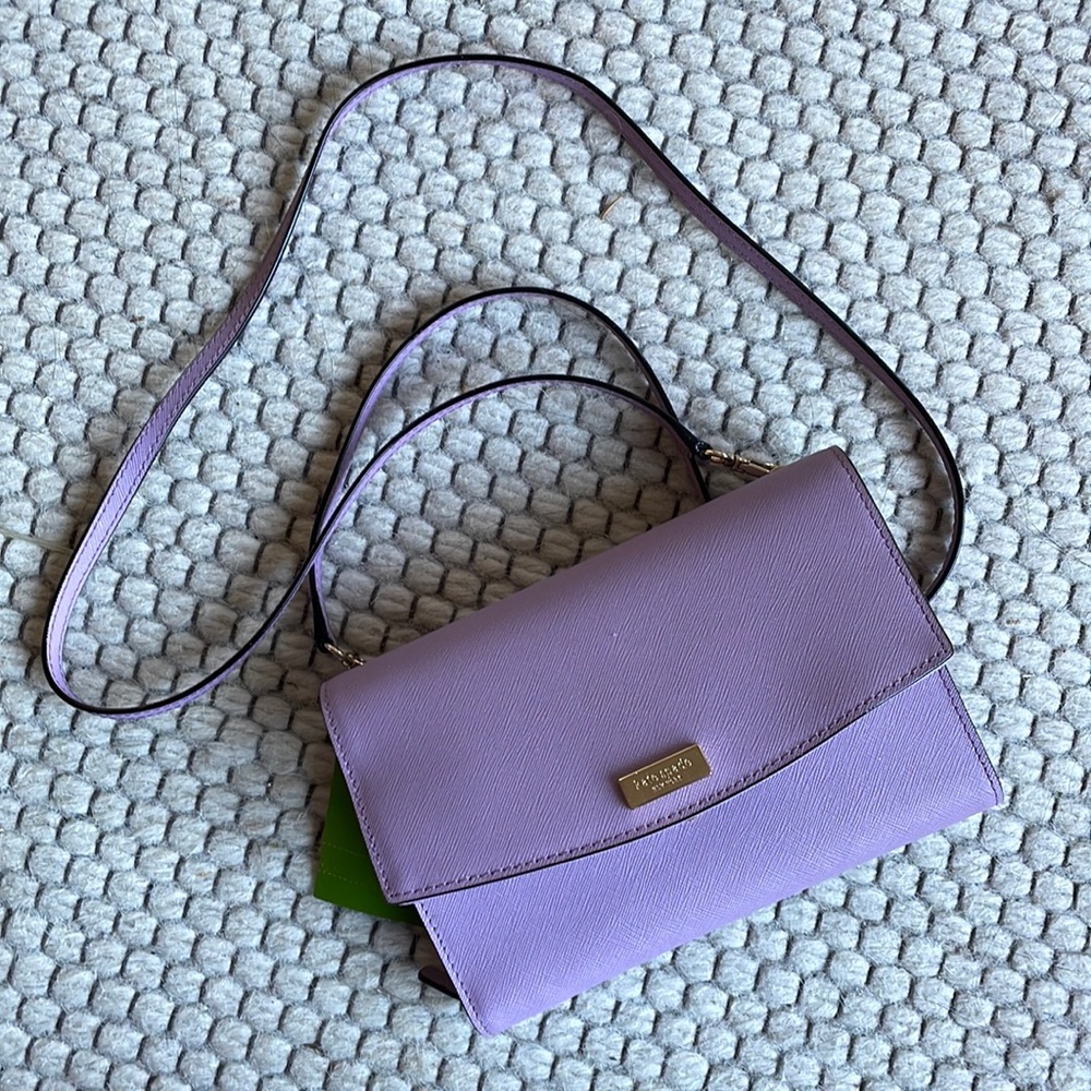 NWT Kate Spade Lilac Clutch Wallet